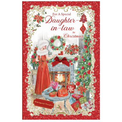 A Heartfelt Wishes For Daughter In Law With Special Thoughts Christmas Card from B&Q