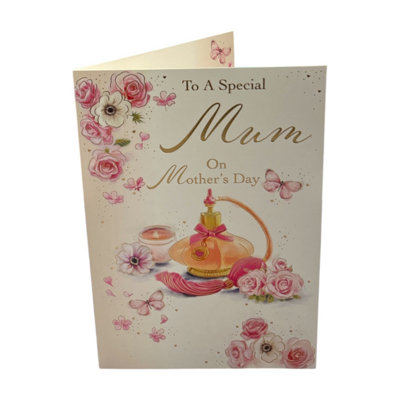 To A Special Mum Pretty Perfume Design Mother's Day Card from B&Q