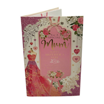  - For Special Mum 8 Page Insert Luxury Mother's Day Card