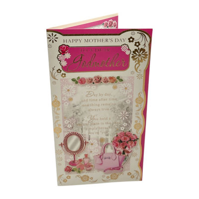 To A Special Godmother Mirror And Purse Design Mother's Day Card from B&Q