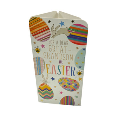For Great-Grandson Bunnies And Eggs Design Easter Money Wallet Card from B&Q