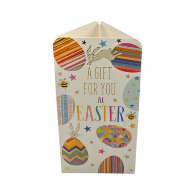 A Gift For You At Easter Bunnies And Eggs Design Money Wallet Card from B&Q