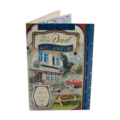For A Special Dad Beautiful House Design Father's Day Card from B&Q
