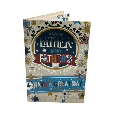 To A Special Father Star Brust Design Father's Day Card from B&Q