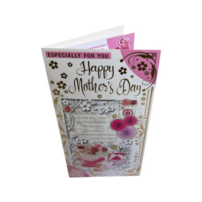 Especially For You Floral Tea Pot Sentimental Design Mother's Day Card from B&Q