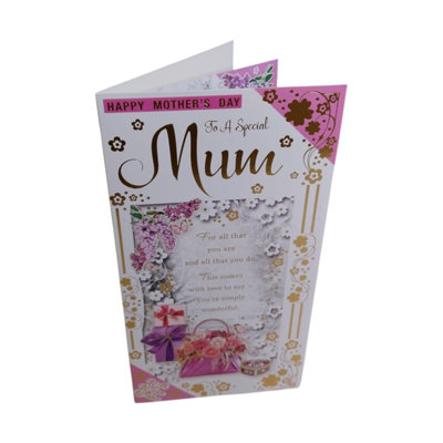 To A Special Mum Sentimental Verse Mother's Day Card from B&Q