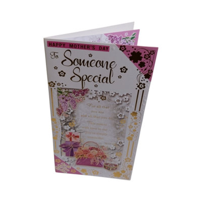 Someone Special Sentimental Verse Mother's Day Card from B&Q