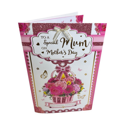  - To A Special Mum Traditional Flower Bouquet Mother's Day Boxed Card