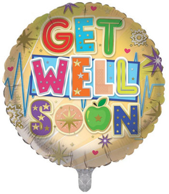 Get Well Soon Double Sided 18-Inch Foil Balloon from B&Q