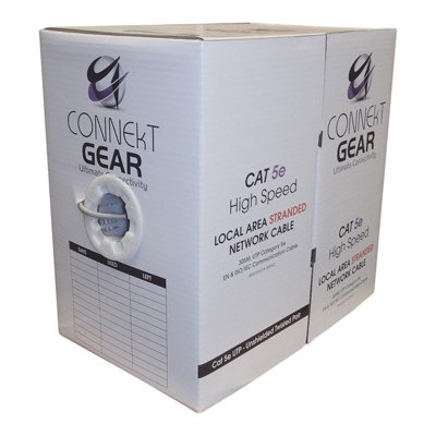 Kenable Stranded Cat5E-Cca Utp Ethernet Network Cable Reel Box Wire 305M 24Awg from B&Q