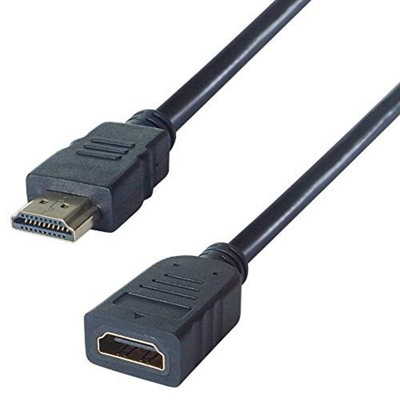 Easigear Connektgear 2M Hdmi V2.0 4K Uhd Extension CableMale To Female Gold Connectors from B&Q