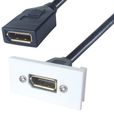 Kenable Ready Made Faceplate Module Displayport V1.2 Dp Female Socket Panel Mount from B&Q