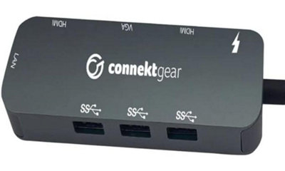 Easigear Connekt Gear Type C Dual Screen Docking Station 3 100W Power Delivery Charging from B&Q