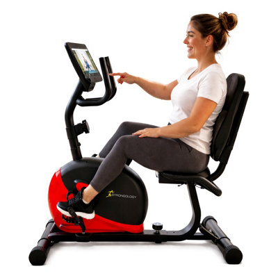 Homeology Zenpedal Recumbent Exercise Bike For Home, Magnetic Resistance Bike With 8 Levels, Lcd Monitor With Heart Rate, Adjustab