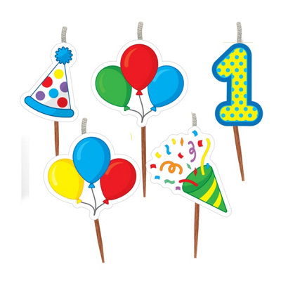 Global Journey Gifts Milestone 1St Birthday Cake Candle Set
