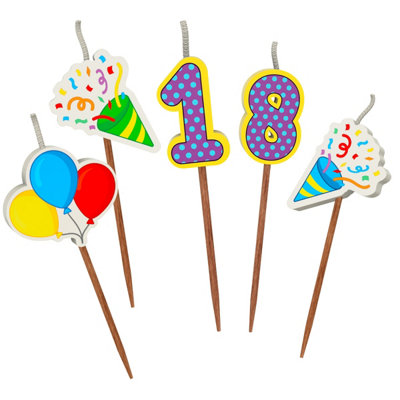Global Journey Gifts Milestone 18Th Birthday Cake Candle Set from B&Q