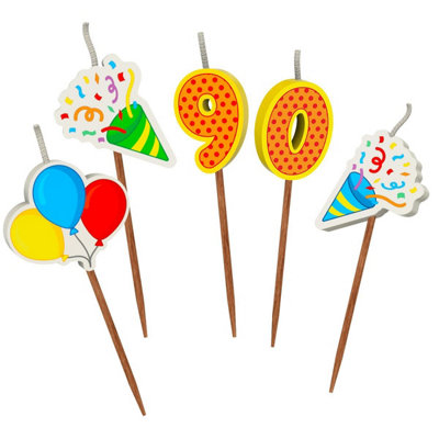 Global Journey Gifts Milestone 90Th Birthday Cake Candle Set