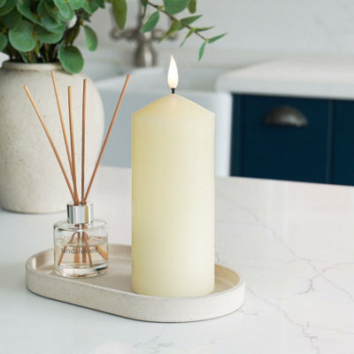 Festive Lights Ember™ Battery Chapel Candle17.5Cm from B&Q