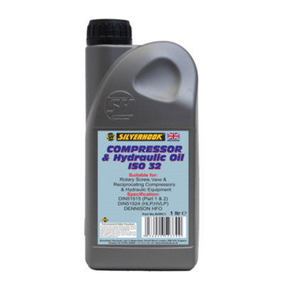 Silverhook Compressor & Hydraulic Oil Iso 32 Tools Systems Compressors 1 Litre from B&Q