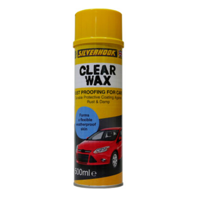 Silverhook Clear Wax Coating Rust Proofing Flexible Weatherproof Cars 500Ml from B&Q