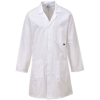 Portwest White Standard Coat - Small - Image 3