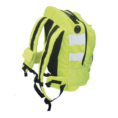 Portwest Yellow Hi Vis Backpack Hiviz Tool Rucksack Reflective Safe Cyclists Bag from B&Q