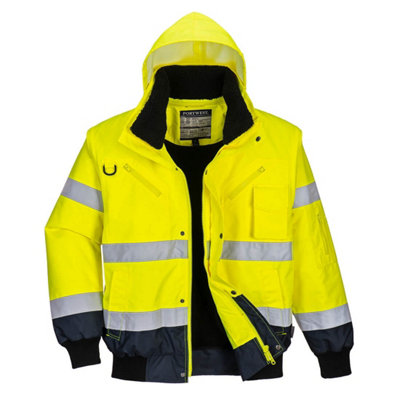 Portwest Hi-Vis Contrast Bomber Jacket from B&Q