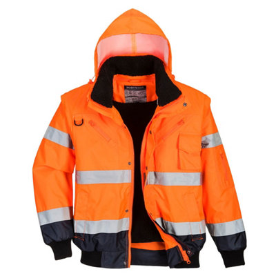 Portwest Hi-Vis Contrast Bomber Jacket from B&Q