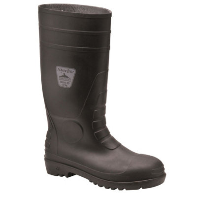 Portwest Classic Safety Wellington Black from B&Q