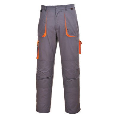 Portwest Texo Contrast Trousers GreyXl / Regular from B&Q