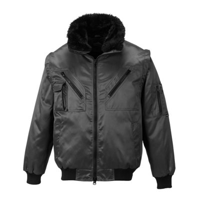 Portwest 4 In 1 Pilot Work Jacket BlackXxl