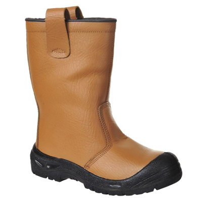 Portwest Steelite Rigger Safety Boot Scuff Cap Tan from B&Q