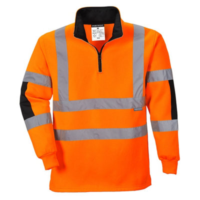 Portwest B308 Xenon Hi-Vis Rugby ShirtOrangeXxxl from B&Q