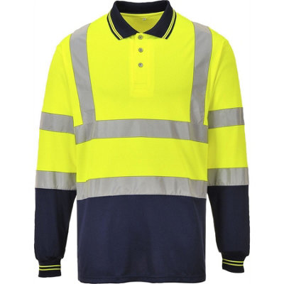Portwest Two-Tone Long Sleeved Polo from B&Q