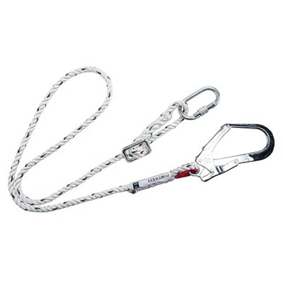 Portwest White Adjustable 2M Restraint Lanyard - One Size - Image 10