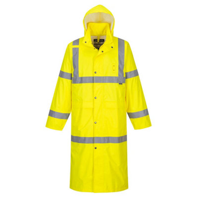 Portwest Hi-Vis Rain Coat 122Cm from B&Q