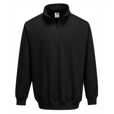 Portwest  Sorrento Zip Neck Sweatshirt L Blk - Image 5