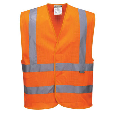 Portwest Contrast Hi-Vis Vest C370Or from B&Q