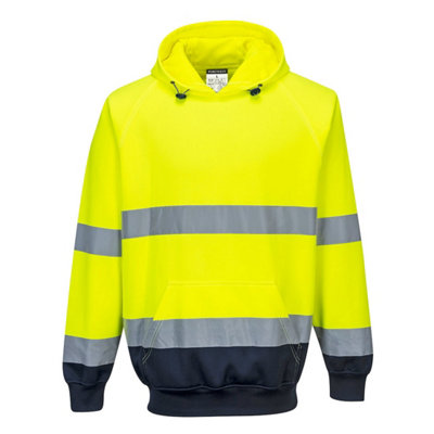Portwest Two-Tone Hooded Sweatshirt Yellow/navyXxl