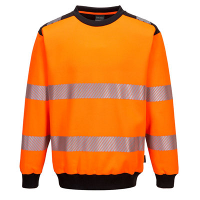 Portwest Pw3 Hi-Vis Crewneck Sweatshirt from B&Q