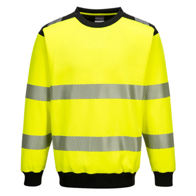 Portwest Pw3 Hi-Vis Crewneck Sweatshirt from B&Q