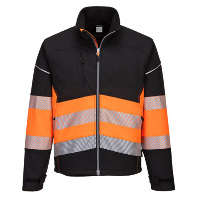 Portwest Pw3 Hi-Vis Softshell Jacket Class 1