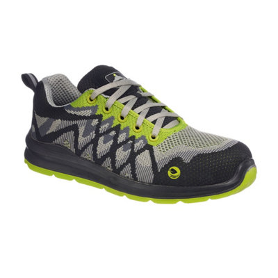 Portwest Compositelite Eco Runner Safety Trainer S1P Black/yellow from B&Q
