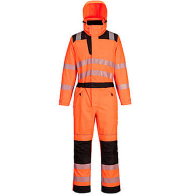 Portwest Pw3 Hi-Vis Rain Coverall from B&Q