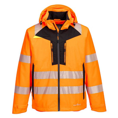 Portwest Dx4 Hi-Vis Rain Jacket from B&Q