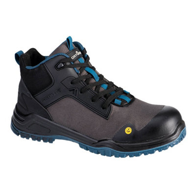 Portwest Bevel Composite Mid Boot S3S Esd Sr Fo Black/teal from B&Q