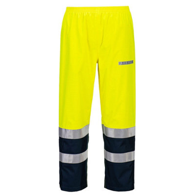 Portwest Bizflame Rain+ Hi-Vis Light Arc Trousers from B&Q