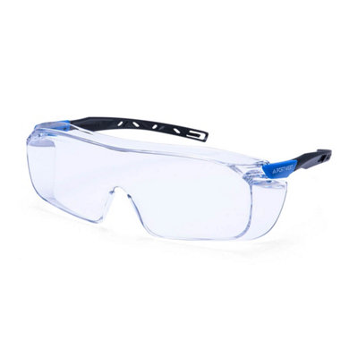 Portwest Ps31 Otg Safety Glasses - Over Prescription Glasses Eye Protection With Uv & Anti-Scratch Coating