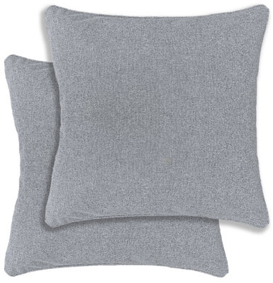 B&Q -  Austin/dallas Textured Pair Of Grey Cushion Covers43X43CmCases Only