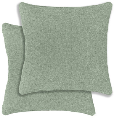B&Q -  Austin/dallas Textured Pair Of Green Cushion Covers43X43CmCases Only
